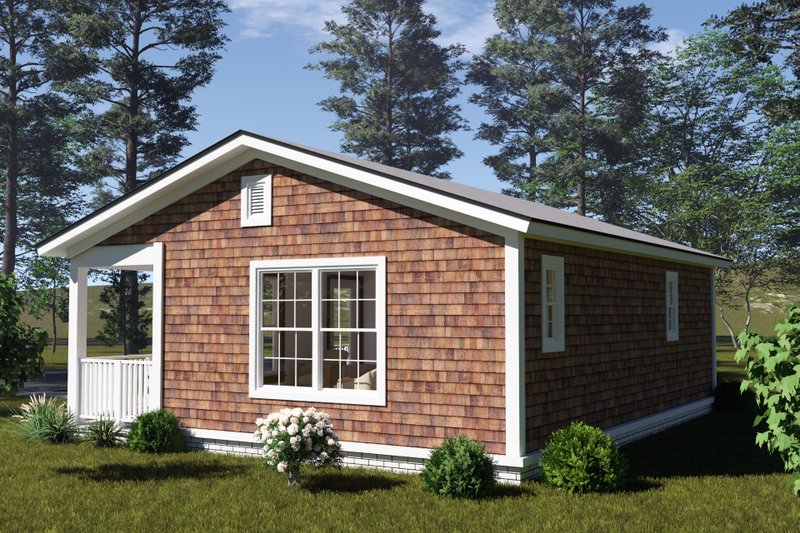 House Plan Design - Exterior - Other Elevation 1 for Cottage House Plan #513-2360 - 1 bed, 1 bath