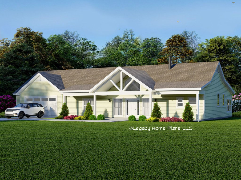 Ranch Style House Plan 2 Beds 2 Baths 1600 Sq/Ft Plan 932737