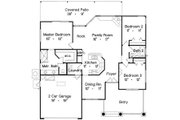 Traditional Style House Plan - 3 Beds 2 Baths 1550 Sq/Ft Plan #417-127 