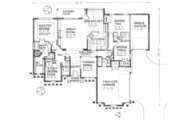 European Style House Plan - 4 Beds 3 Baths 2215 Sq/Ft Plan #310-406 