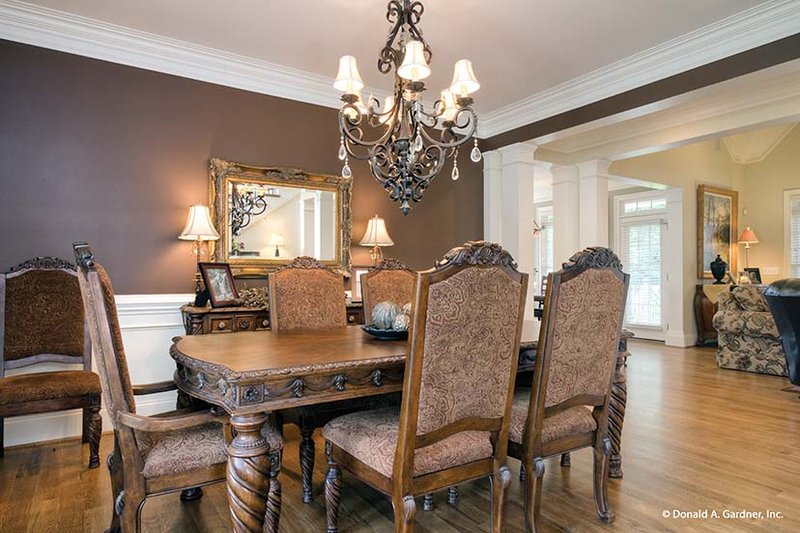 Home Plan - Interior - Dining Room for European House Plan #929-34 - 3 bed, 2.5 bath