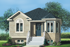 Cottage Exterior - Front Elevation Plan #25-129