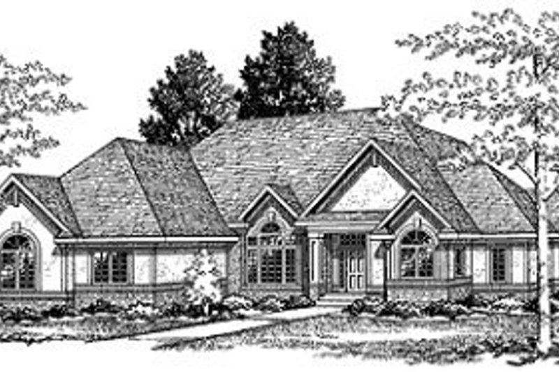 Home Plan - Traditional Exterior - Front Elevation Plan #70-390