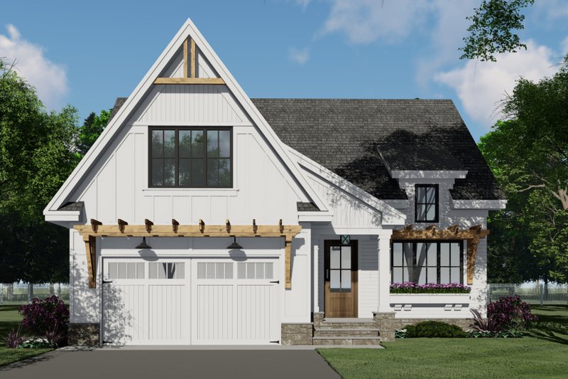 Home Plan - Exterior - Front Elevation 5 for Farmhouse House Plan #51-1215 - 4 bed, 3 bath