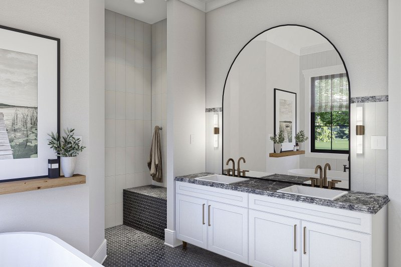 Home Plan - Interior - Master Bathroom 1 for Cottage House Plan #455-299 - 3 bed, 2.5 bath