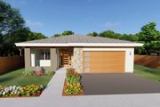 Contemporary Style House Plan - 3 Beds 2 Baths 1621 Sq/Ft Plan #126-212 