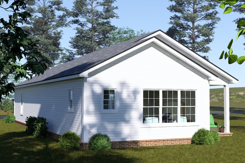 House Blueprint - Exterior - Other Elevation 2 for Cottage House Plan #513-2447 - 3 bed, 2 bath