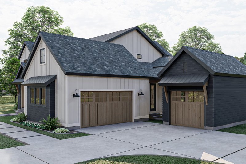 House Design - Exterior - Other Elevation 2 for Farmhouse House Plan #455-234 - 4 bed, 3.5 bath