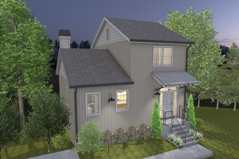 Dream House Plan - Farmhouse Exterior - Front Elevation Plan #30-370