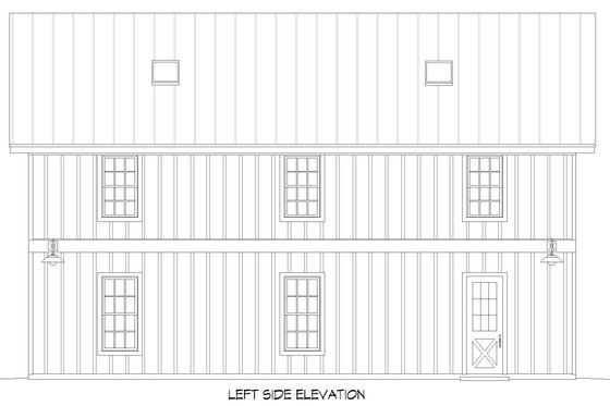 Exterior - Other Elevation for Country House Plan #932-782, 1 bath