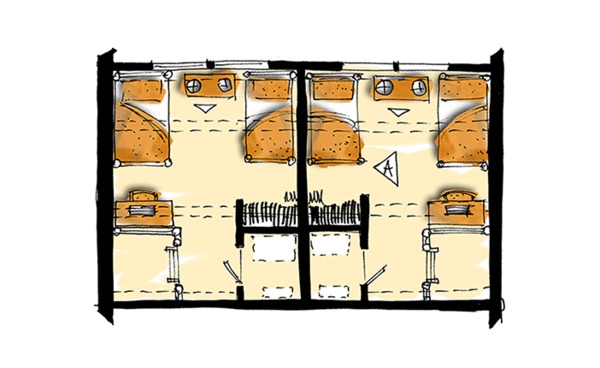 Home Plan - Log Floor Plan - Upper Floor Plan #942-51