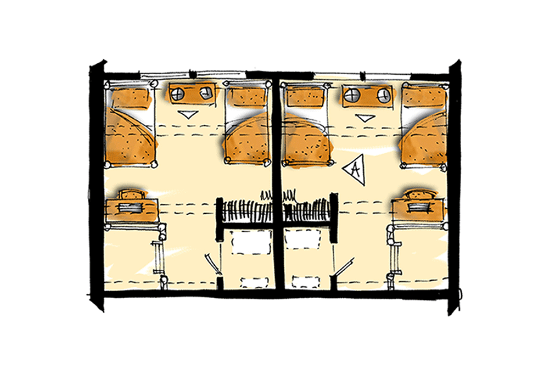 Dream House Plan - Floor Plan - Upper Floor for Log House Plan #942-51 - 4 bed, 2 bath