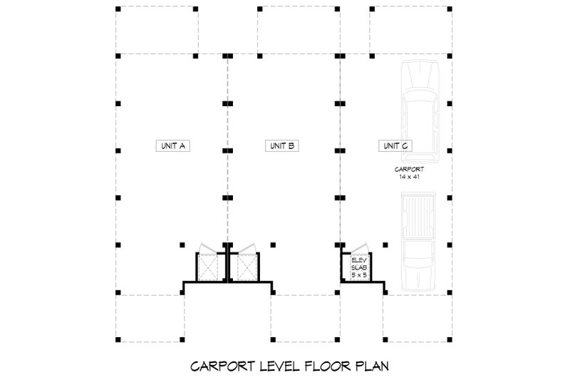 Home Plan - Floor Plan - Lower Floor for Modern House Plan #932-1213 - 3 bed, 3.5 bath