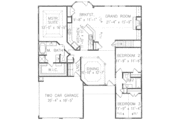 Traditional Style House Plan - 3 Beds 2 Baths 1923 Sq/Ft Plan #54-156 