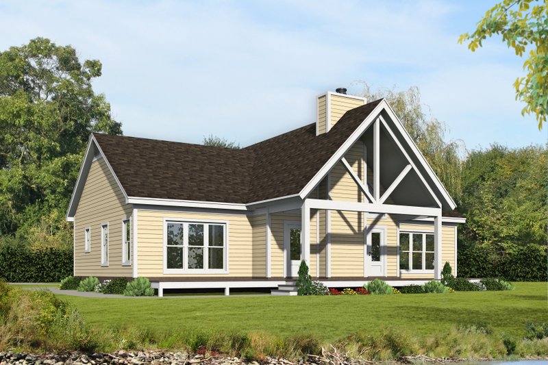 Home Plan - Exterior - Rear Elevation for Country House Plan #932-460 - 2 bed, 2.5 bath