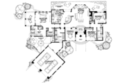 European Style House Plan - 3 Beds 2 Baths 2085 Sq/Ft Plan #72-130 