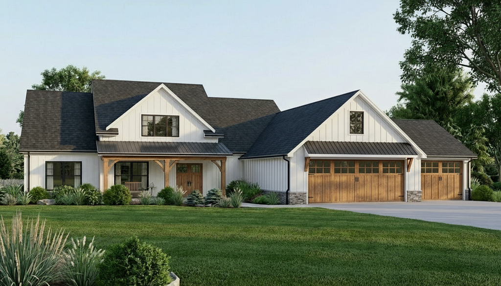 Exterior - Front Elevation 2 for Farmhouse House Plan #1064-124 - 4 bed, 2.5 bath