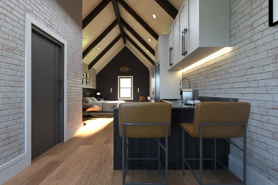 Interior - Kitchen for Country House Plan #1064-308 - 1 bed, 1 bath