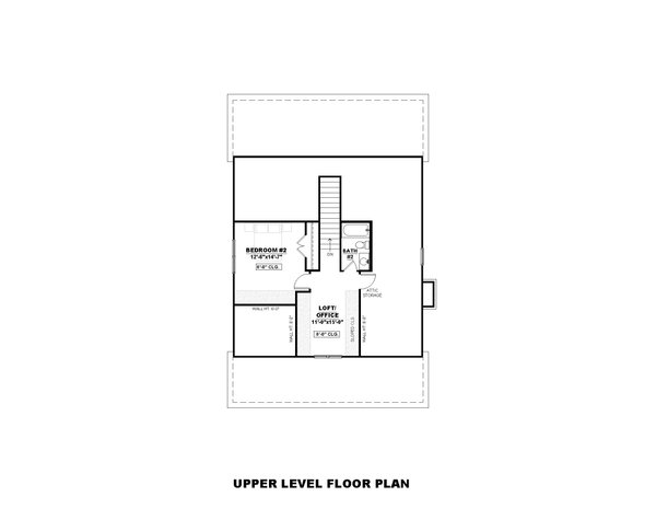 Farmhouse Floor Plan - Upper Floor Plan #1117-20