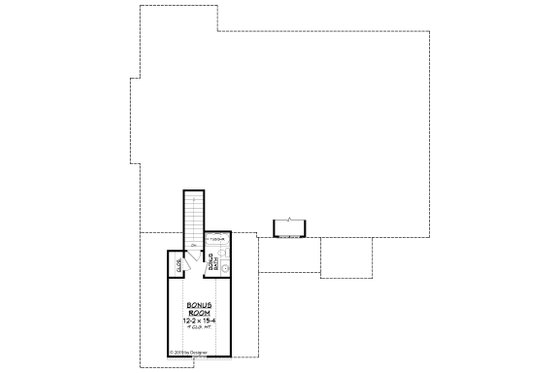 Floor Plan - Upper Floor for Farmhouse House Plan #430-189 - 3 bed, 2 bath