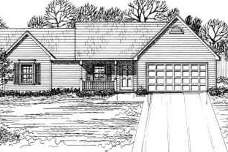 House Blueprint - Country Exterior - Front Elevation Plan #30-113