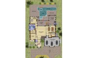 Mediterranean Style House Plan - 4 Beds 5.5 Baths 4167 Sq/Ft Plan #548-16 