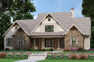 Exterior - Front Elevation 3 for Farmhouse House Plan #927-987 - 3 bed, 3.5 bath