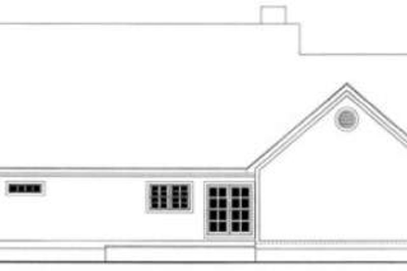 Dream House Plan - Exterior - Rear Elevation for Southern House Plan #406-263 - 3 bed, 2 bath