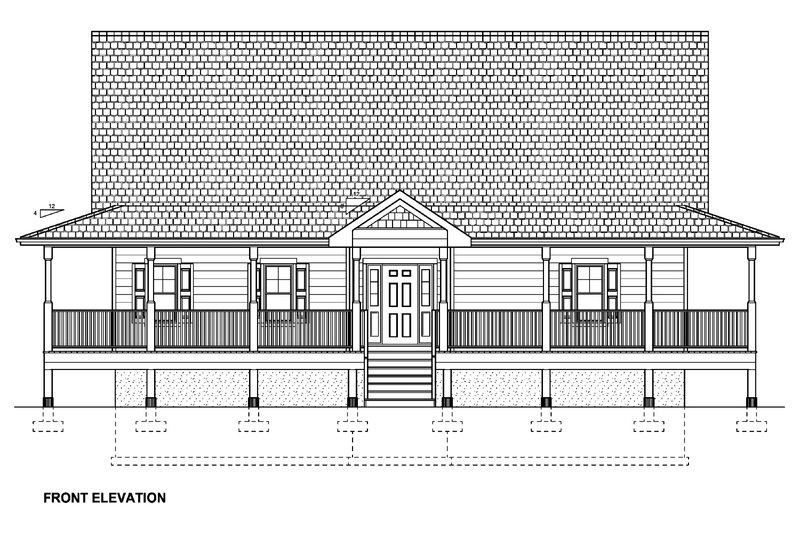 House Design - Exterior - Other Elevation for Country House Plan #126-289 - 3 bed, 3.5 bath