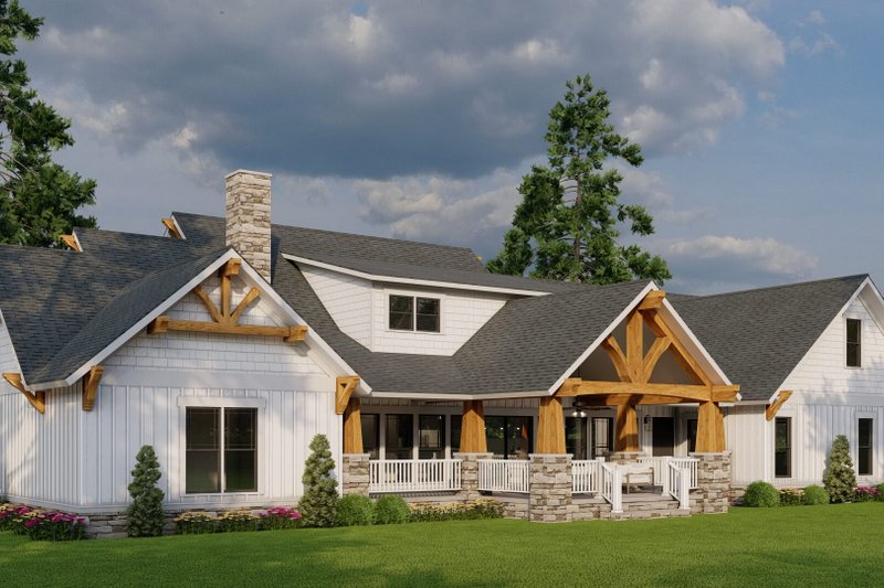 House Plan Design - Exterior - Other Elevation 2 for Craftsman House Plan #17-3407 - 4 bed, 3.5 bath