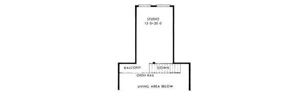 Contemporary Floor Plan - Upper Floor Plan #10-152