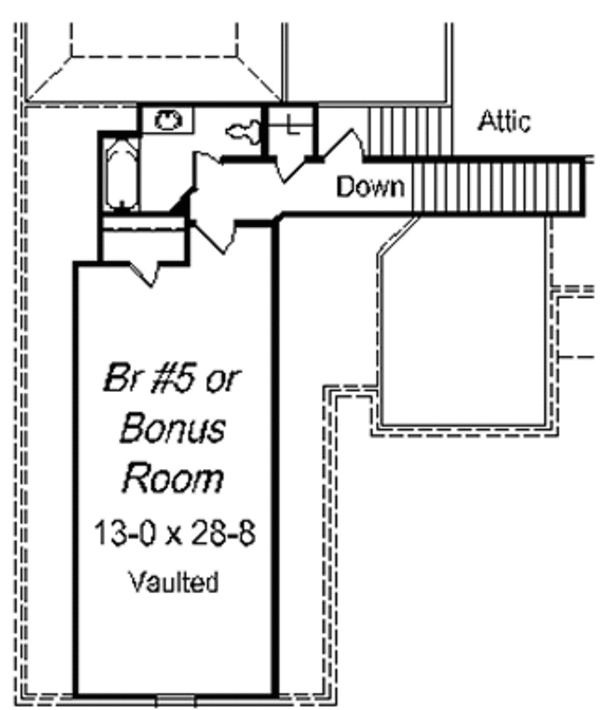 European Floor Plan - Upper Floor Plan #329-294
