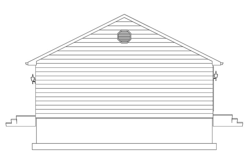 Dream House Plan - Right Side Elevation