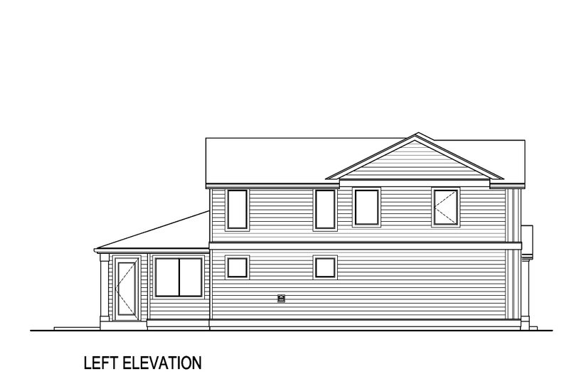 House Blueprint - Exterior - Other Elevation for Farmhouse House Plan #569-50 - 4 bed, 2.5 bath