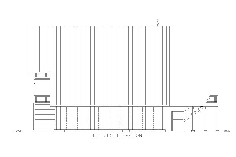 House Plan Design - Exterior - Other Elevation for Cabin House Plan #117-941 - 2 bed, 3 bath