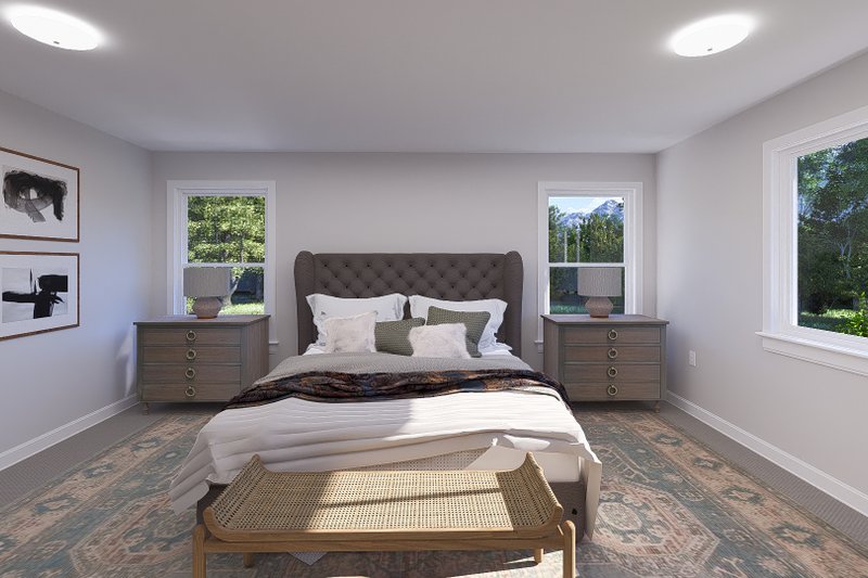 Architectural House Design - Interior - Master Bedroom 1 for Farmhouse House Plan #1060-254 - 3 bed, 2.5 bath