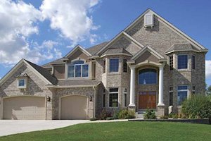 European Exterior - Front Elevation Plan #320-488