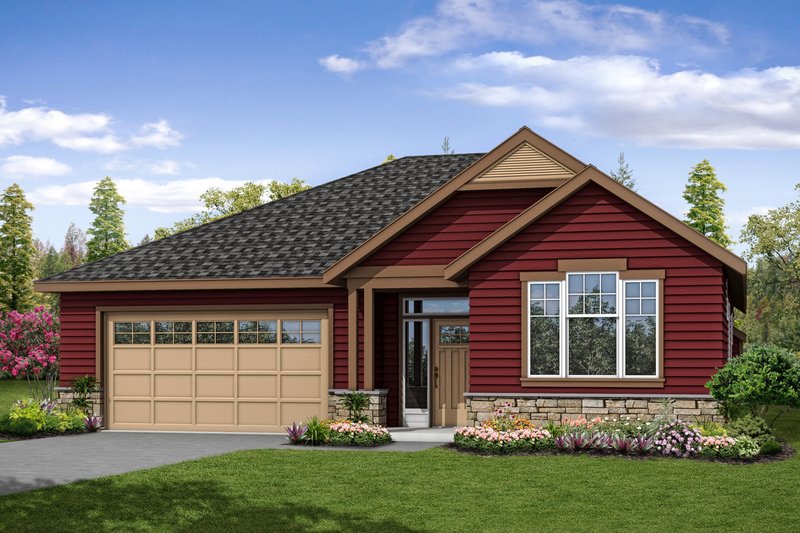 Home Plan - Cottage Exterior - Front Elevation Plan #124-1058