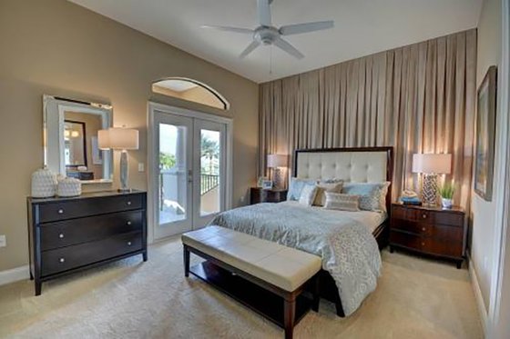 Interior - Bedroom for Mediterranean House Plan #27-445 - 4 bed, 4 bath