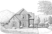 European Style House Plan - 3 Beds 2.5 Baths 1979 Sq/Ft Plan #410-394 