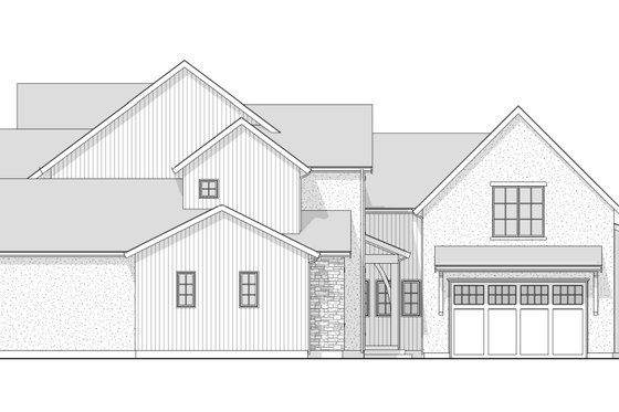 Exterior - Other Elevation 1 for Contemporary House Plan #1114-5 - 4 bed, 4.5 bath
