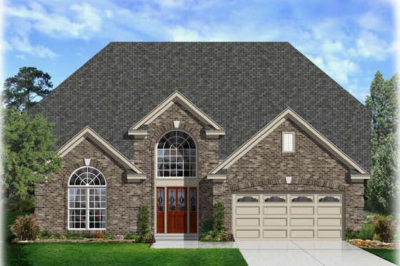 Exterior - Front Elevation House Plan #329-369 - 5 bed, 3.5 bath