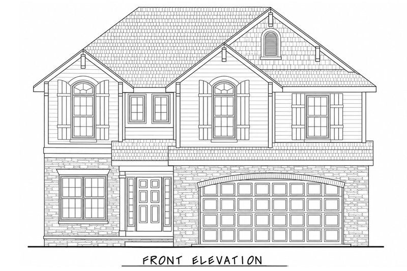 House Blueprint - Exterior - Front Elevation 4 for Bungalow House Plan #20-1770 - 4 bed, 3 bath