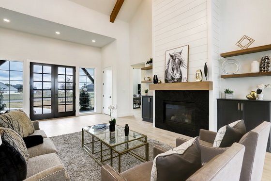 Interior - Family Room for European House Plan #1096-61 - 4 bed, 3.5 bath