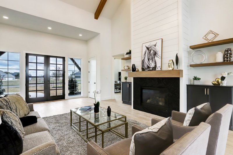 House Design - Interior - Family Room for European House Plan #1096-61 - 4 bed, 3.5 bath
