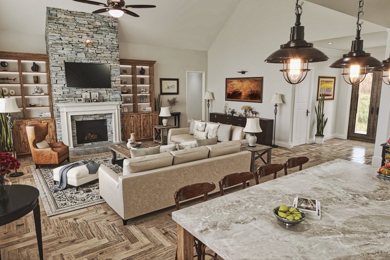 Home Plan - Interior - Other 2 for Ranch House Plan #54-498 - 3 bed, 2.5 bath