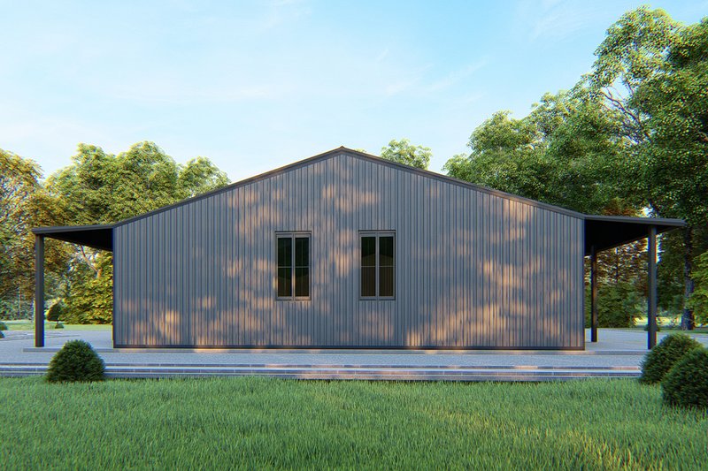Dream House Plan - Exterior - Other Elevation 8 for Barndominium House Plan #1107-4 - 3 bed, 2 bath