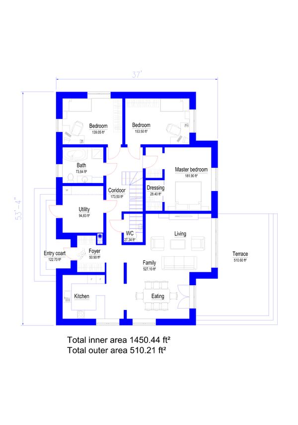 Modern Floor Plan - Main Floor Plan #549-26
