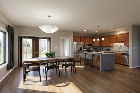 Interior - Dining Room for Contemporary House Plan #126-185 - 3 bed, 2 bath