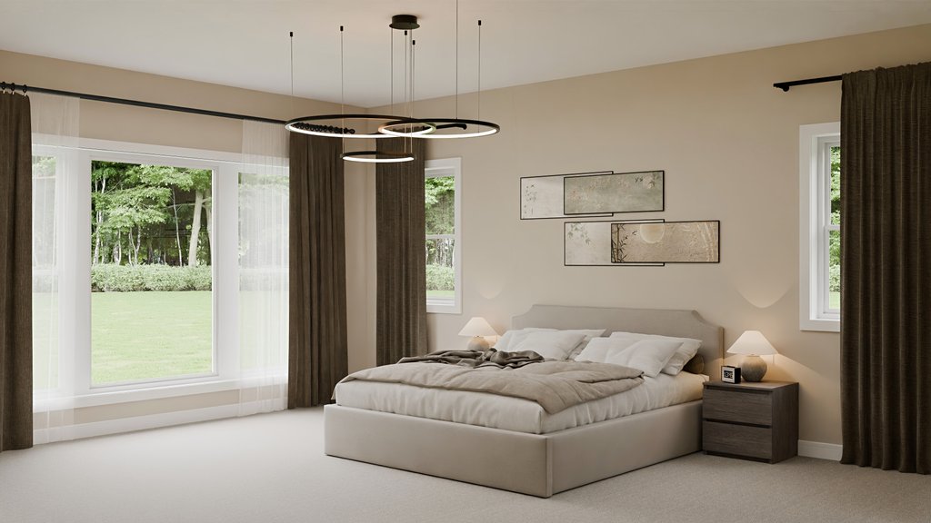 Interior - Master Bedroom 2 for Craftsman House Plan #1089-63 - 3 bed, 2.5 bath